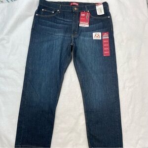 NWT Lee Premium Bowery cut men’s straight leg active comfort denim jeans 42/30  